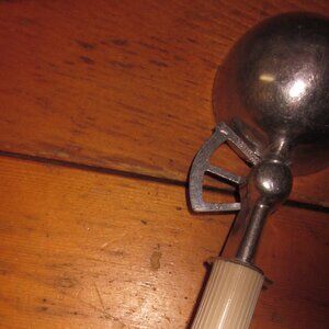 VTG MCM 50S ICE CREAM SCOOP IVORY PLASTIC HANDLE